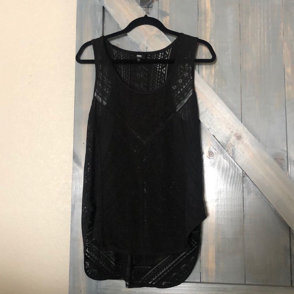 Ladies Black Tank Top